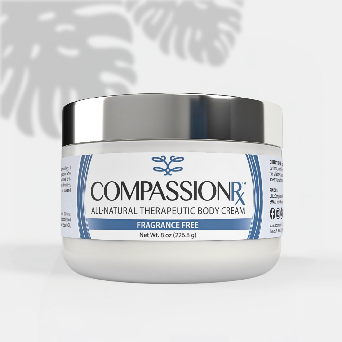 CompassionRx™ Naturals Therapeutic Body Cream Fragrance Free